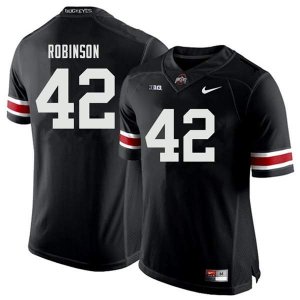 Men's Ohio State Buckeyes #42 Bradley Robinson Black Nike NCAA College Football Jersey Wholesale VGU4644EH